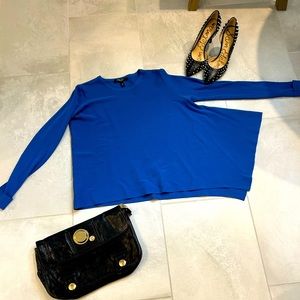 Derek Lam asymmetrical royal blue sweater size small